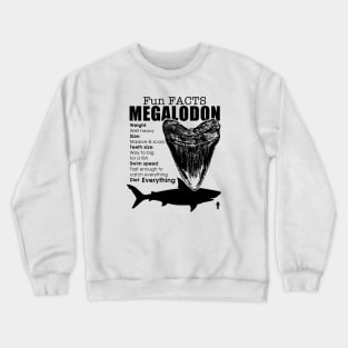 Fun Facts Megalodon Crewneck Sweatshirt